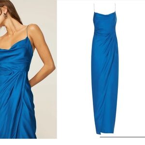 Gauge 81 Shiroi draped silk maxi dress NWT